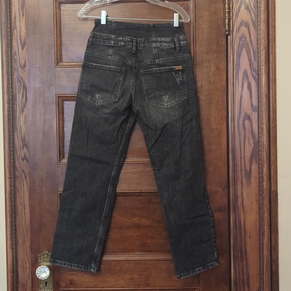 Marissa Webb Black Jean | Size 26 | High Rise - Exposed Button Fly - Picture 2 of 6
